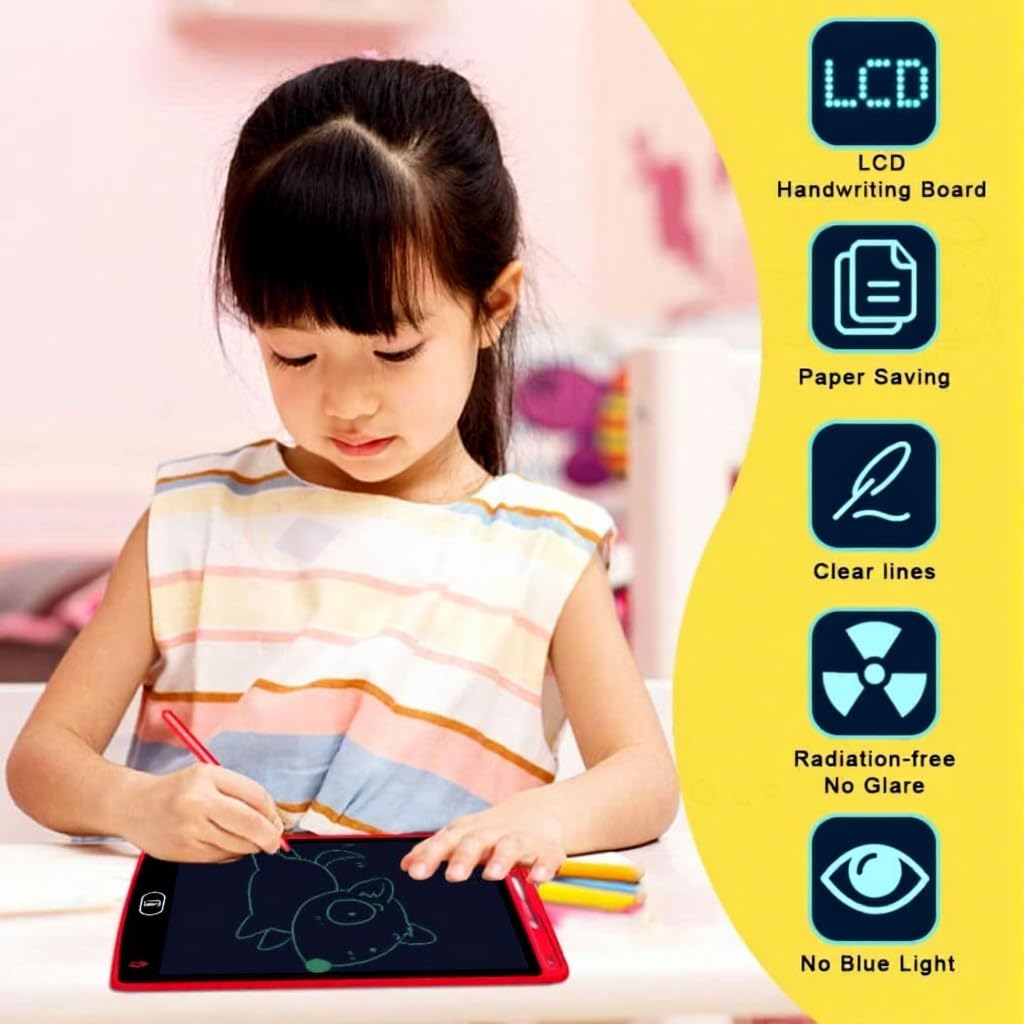 The Flyers Bay LCD Writing Tablet for Kids – 8.5 Inch Digital Slate Pad for Drawing & Writing for Kids Age 3+ Year Smart Writing Tab for Boys & Girls