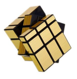 Fiddly's High Stability Stickerless Speed Cube (Golden Mirror) (Unbox) - Image 2