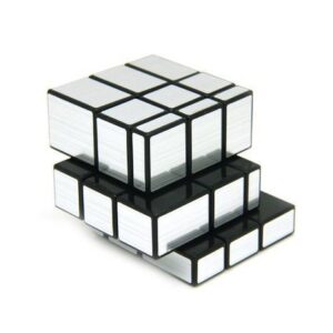 Fiddly's High Stability Stickerless Speed Cube (Silver Mirror) (unbox)(Pack Of 3 combo) - Image 3