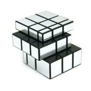 Fiddly's High Stability Stickerless Speed Cube (Silver Mirror) (unbox)(Pack Of 3 combo) - Image 5