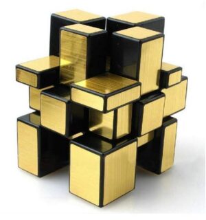 Fiddly's High Stability Stickerless Speed Cube (Golden Mirror) (Unbox) - Image 4