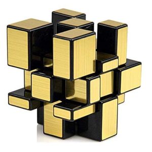 Fiddly's High Stability Stickerless Speed Cube (Golden Mirror) (Unbox) - Image 3