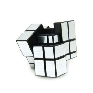 Fiddly's High Stability Stickerless Speed Cube (Silver Mirror) (unbox)(Pack Of 3 combo) - Image 4