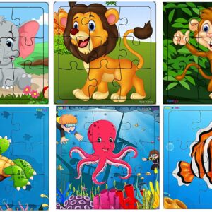 Pack of 6 Animal & Sea