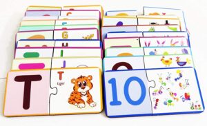 Fiddly's Pack of Alphabet and Numbers with Animals Illustrations Jigsaw Puzzle (Animal - Alphabet & Numbers) - Image 7