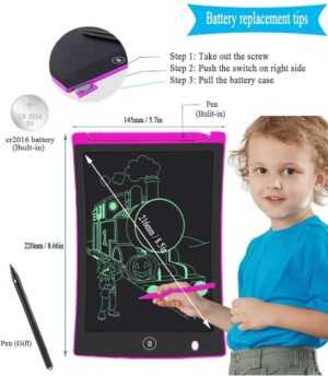 Zodo 8. 5 inch LCD E-Writer Electronic Writing Pad/Tablet Drawing Board (Paperless Memo Digital Tablet) - Image 3