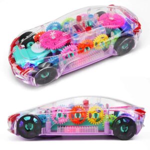 The Flyers Bay Concept Musical and 3D Lights Kids Transparent Car, Toy for 2-5 Year Kids - Image 3