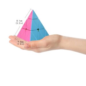 Fiddly's Pyramid Cube 3x3 Super Speed Sticker-Less Triangle Puzzle Cube - Image 4