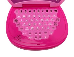 Fiddlys Educational Kids Laptop, LED Display, with Music, Pink Colour - Image 3