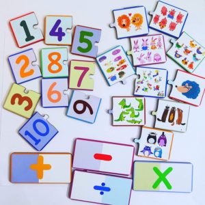 Fiddly's Pack of Alphabet and Numbers with Animals Illustrations Jigsaw Puzzle (Animal - Alphabet & Numbers) - Image 8