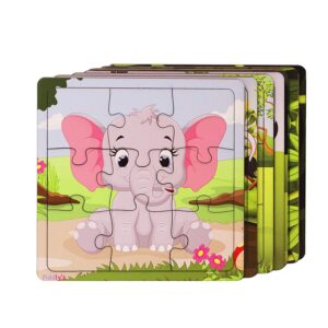 Fiddly's Wooden Jigsaw Puzzle for Children (High Quality Paperless Puzzle) - 9 Pieces (Pack of 3) - Image 5