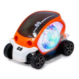 The Flyers Bay Musical Car Rotate 360° with Flashing Light & Music