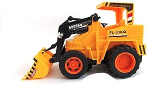 The flyers Bay Wired Remote Control Battery Operated JCB Crane Truck Toy Construction Toys for Boys (Small JCB) - Image 2