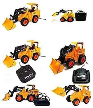 The flyers Bay Wired Remote Control Battery Operated JCB Crane Truck Toy Construction Toys for Boys (Small JCB) - Image 3