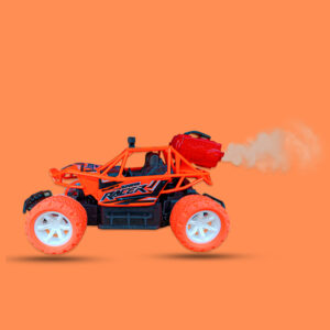 THE FLYER'S BAY Remote Control Monster Truck Off-Road Speed Jeep Truck Hummer Car with Water Mist Smoke Effect Smoke Rock Crawler Climbing Car - Orange - Image 3