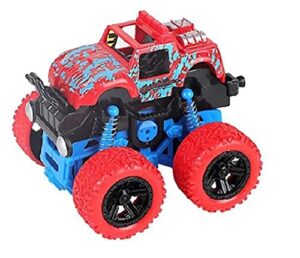 THE FLYER'S BAY Friction Powered Mini Monster Trucks for Kids, Big Rubber Tires, Pack of 2 (UNBOX STORE) - Image 2