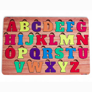 Fiddlys Wooden Educational Puzzle, Alphabet Shapes and Numbers Learning Toy (Shapes) (Copy) - Image 2