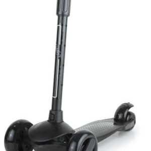 Crusty Kids Scooter Adjustable Kick Scooter for Children Adjustable 3 Wheels Outdoor Sport Ride Toys (Black)