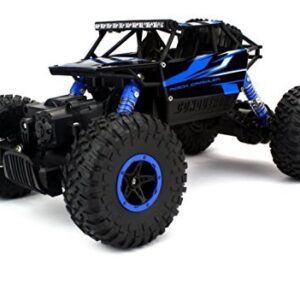 The Flyers Bay Plastic Rock Crawler 1:18 Scale 4Wd Rally Car - The Mean Machine, Blue