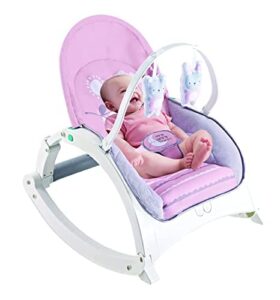 Fiddlys Newborn to Toddler Rocker Chair with Music and Vibration Function, Adjustable Mode 27230, Pink product photo