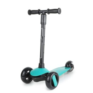 Fiddlys Kids Scooter Adjustable Kick Scooter for Children Adjustable 3 Wheels Outdoor Sport Ride Toys Green