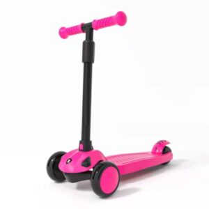 Fiddlys Kids Scooter Adjustable Kick Scooter for Children Adjustable 3 Wheels Outdoor Sport Ride Toys (Pink)