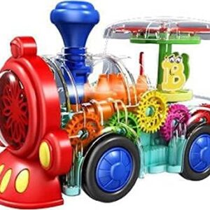The Flyer's Bay Concept Musical and 3D Lights Kids Transparent Car, Toy for 2-5 Year Kids (3D Musical & Light Engine)