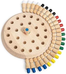 Fiddlys Wooden Memory Chess Game for Kids | Fun Indoor Board Game for 5-10 Years | Mind Logic Memory Match Stick Game | Brain product photo