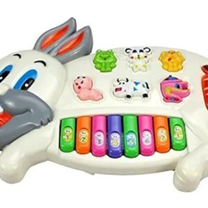 Fiddlys Rabbit Piano Musical Piano with 3 Modes, Flashing Lights & Wonderful Animal Sound Music
