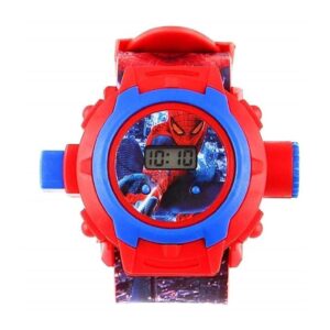 Fiddlys Premium Brand Kid's Digital 24 Images Spiider-Man Projector Watch Spiider-Man Projector Watch for Kids, Diwali Gift, Birthday Return Gift