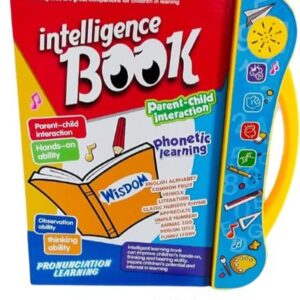 Fiddlys Intelligence Book | Interactive Children Study -Musical English Educational Phonetic Learning for 3 + Year Kids|Boys|Toddlers- Multi Color