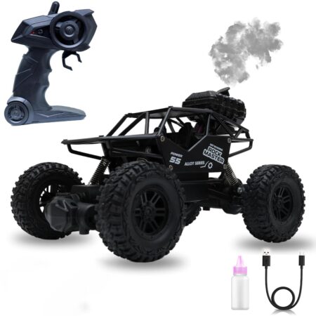 The Flyers Bay Rock Master Remote Control Car with Smoke | 2WD Monster Truck Rock Crawler for Kids | 2.4 GHz RC, Off-Road product photo