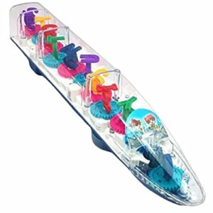 The Flyer's Bay Concept Musical and 3D Lights Kids Transparent Car, Toy for 2-5 Year Kids (3D Musical & Light Train)