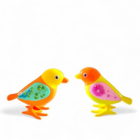 Fiddlys Pack of 4 Jumping Chick Wind-Up Toys – Cute Hopping Chickens for Kids, Easter Gifts & Party Favors – No Batteries, Fun product photo