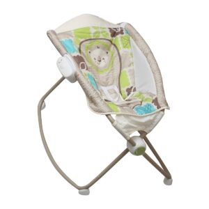 The Flyers Bay Fiddle Diddle Play n' Rock Baby Sleeper Cum Bed/Baby Bouncer/Baby Rocker (Panda Brown)