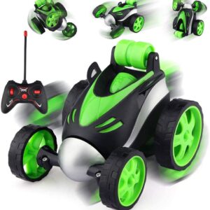 The Flyers Bay Remote Control Car Rc Stunt Car 360°Rotating Rolling Radio Control Electric Race Car Boys Toys Kids, Multicolor