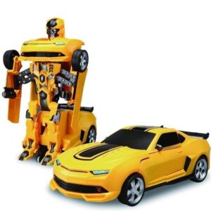 Fiddlys Battery Operated Converting Car to Robot, to Car Automatically, with Light and Sound for Kids