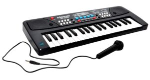 The Flyers Bay Kids Piano Keyboard with Mic 37 Keys 8 Rhythms 8 Tones 6 Demos Portable Electronic Keyboard Toy Beginners product photo