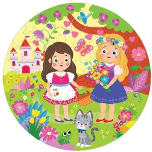 Fiddlys Creative Wooden Jigsaw Puzzle for Kids | 66 Pieces Educational Single Layer Puzzle | Fun & Learning Toy for Children Ages 3+ (Princess Girl)
