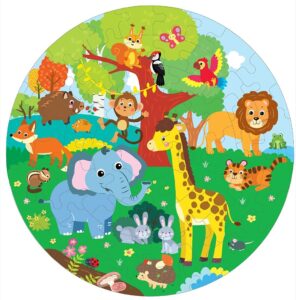 Fiddlys Creative Wooden Jigsaw Puzzle for Kids | 66 Pieces Educational Single Layer Puzzle | Fun & Learning Toy for Children product photo