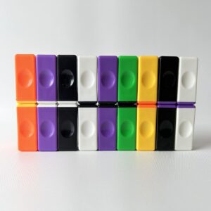 Fiddlys Fidget Brick Magnetic Stick Mini Finger (Purple/White Cap Multicolor Pack of 12)