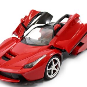 The Flyers Bay 1:16 Rechargeable Ferrari Style RC Car with Fully Function Doors, Red