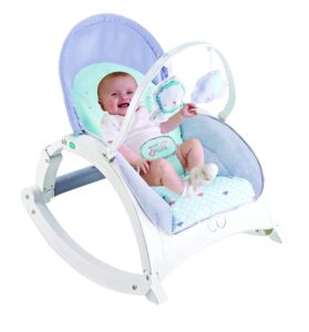 Fiddlys Newborn to Toddler Rocker Chair with Music and Vibration Function, Adjustable Mode (27231), Blue product photo