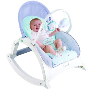 Fiddlys Newborn to Toddler Rocker Chair with Music and Vibration Function, Adjustable Mode (27231), Blue