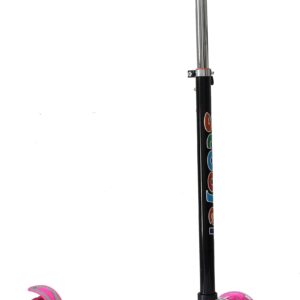 Fiddlys Scooty, 4 Wheel Kids Scooter, Babies, Toddlers with Adjustable Height, LED Lights n Brake, Scooter for Kids of Above 3 yr
