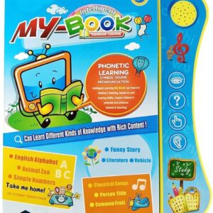 Fiddys Interactive Children Book - Musical English Educational Phonetic Learning Book for 3 + Year Kids, Boys, Toddlers (Multicolor)