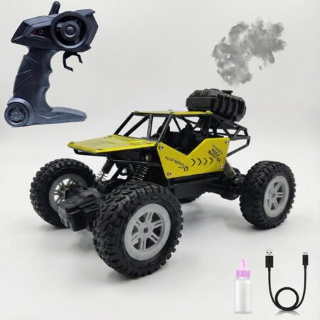 The Flyers Bay Rock Master Remote Control Car with Smoke | 4WD Monster Truck Rock Crawler for Kids | 2.4 GHz RC, Off-Road product photo