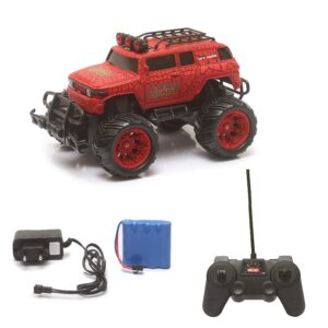 The Flyers Bay Big and Mean Rock Crawling 1:20 Scale Modified Hummer RC Car/Monster Truck (Red & Black)