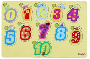 Fiddlys Wooden Learning Educational Puzzle for Kids & Children Age 4+ Double Layered Wooden Puzzles with Bright Front & Back product photo