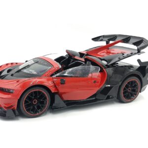 The Flyers Bay Rechargeable 1:12 Scale Modified Bugatti Style Rc Car with Fully Function Doors and Dicky (Bugatti Style Red)